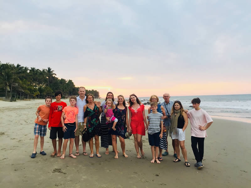 Volunteers on the beach in Peru image