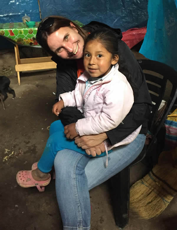 Peruvian Child on lap